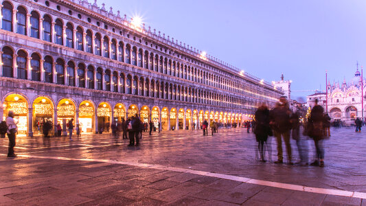 Piazza San Marco, Venice at night photo