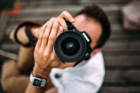 Man Photography DSLR Camera photo