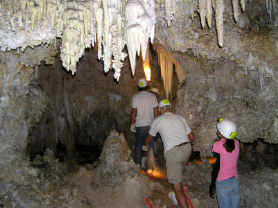 People in Carlsbad Caverns National Park, New Mexico photo