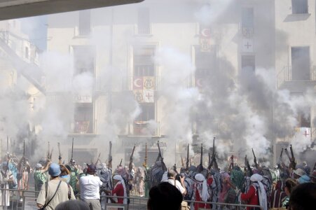Smoke arab flag photo