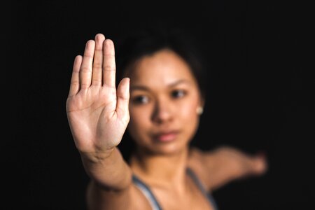 Hand Stretch Woman photo