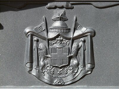 Emblem shield iron photo