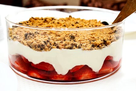 Delicious cream gourmet