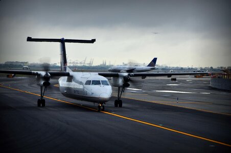 Airplane jet blue storm
