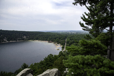 Overlook in the summer of Devil's Lake photo