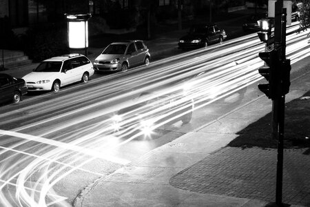 Night street urban photo