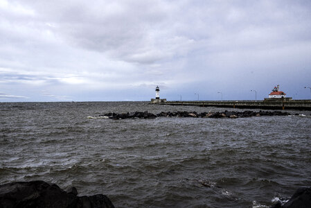 Lighthouse on Lake Superior in Duluth, Minnesota photo