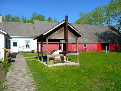 Red barn scenery building
