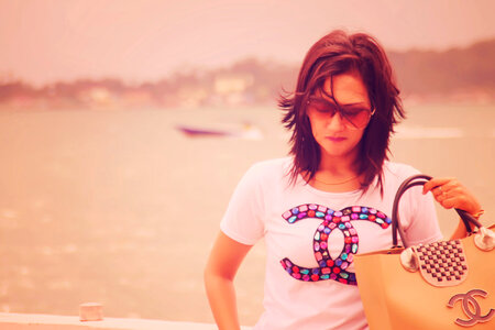 Woman on the Beach photo