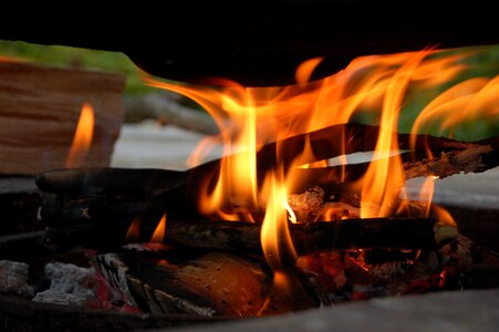 Mood wood fire glow
