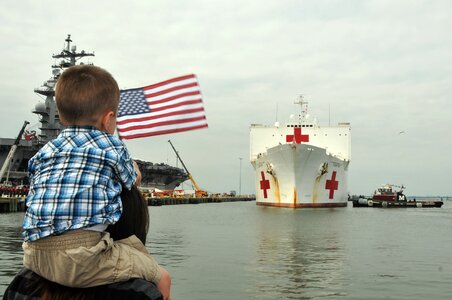 Clouds ship hospital-ship