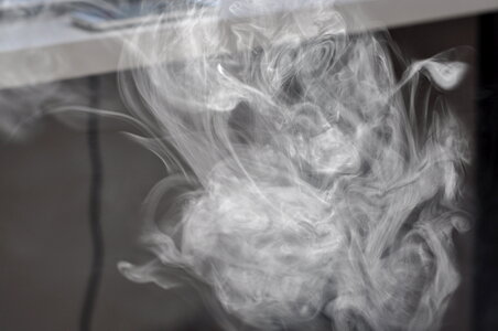 Electro cigarette’s smoke photo