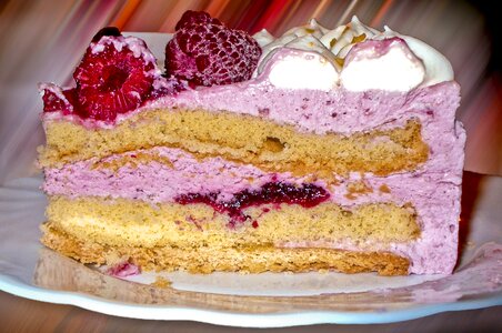 Holiday cake tastes cream