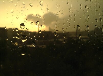 Thunderstorm tears rain