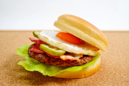 Hamburger food fast photo