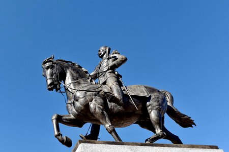 Bronze horse pedestal