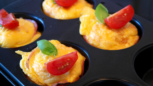 Omelette with Tomatoes photo