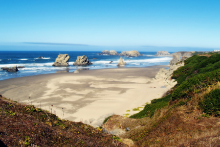 Pacific shoreline water