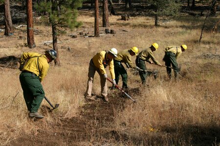 Burn crew fire photo