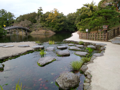 Japanese Garden in Takamatsu Japan