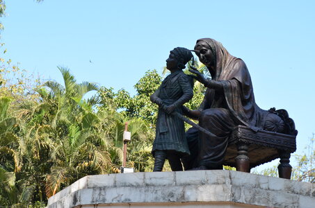 Shivaji Indian Warrior Statue photo