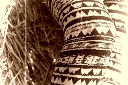 Feet abstract lines