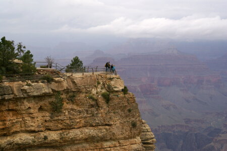 Mather Point in the fog, Grand Canyon, Arizona