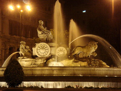 Fountain of Cybele in Madrid, Spain photo