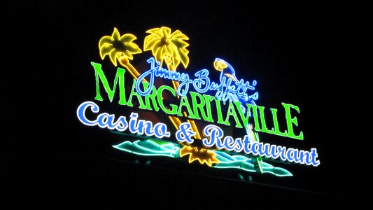 Neon lighting advertisement photo