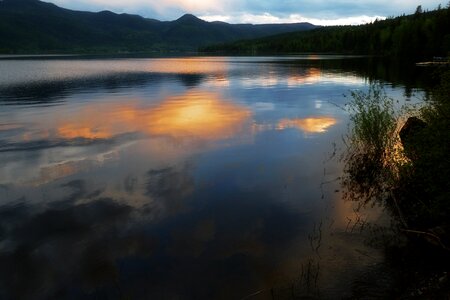 Evening Canim Lake BC Canada photo