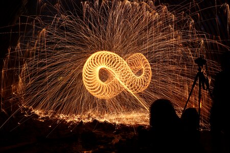 Firespin light effect
