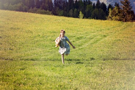 Run teddy bear nature