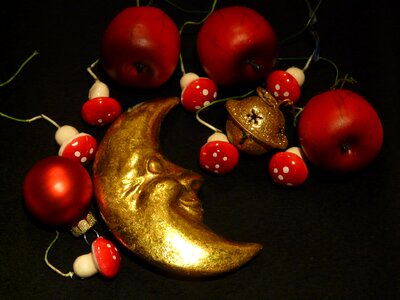 Mushrooms christmas decoration christmas