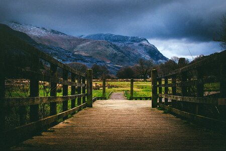 Dramatic Bridge Clouds photo