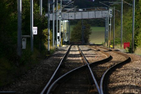 Train track steel luxembourg photo