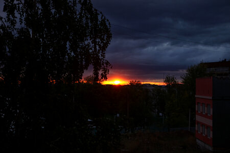 Sunset sky. photo