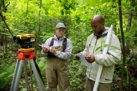 FWS employees surveying and assessing rivers and streams-1