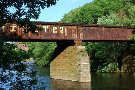 Old railway bridge photo