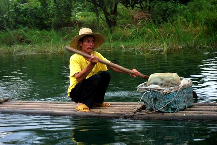 Boater navigate chinese