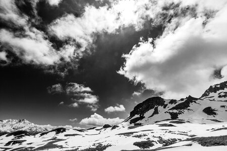 Snow spring winter