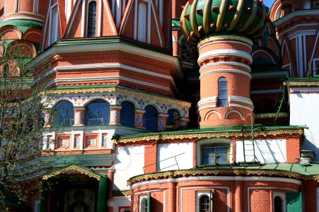 Decorative cupola terracotta walls photo