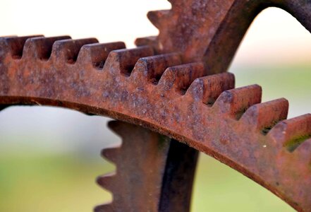 Brown cast iron detail photo