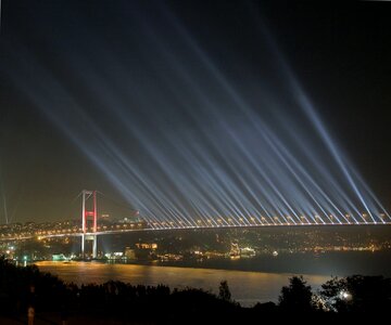 Bosphorus bridge night light