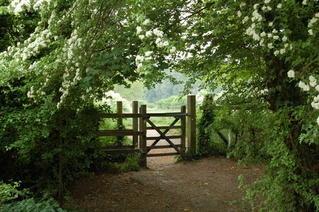 Country entrance wooden photo