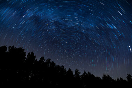 Night Star Trails Free Photo photo
