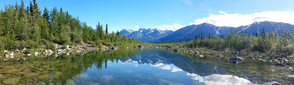 Lake majestic panorama photo