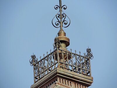 Arabesque cast iron ornament photo