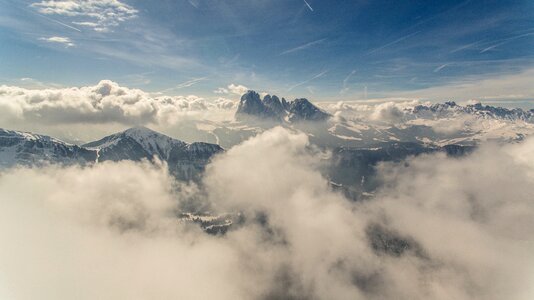 Aerial Mountains photo