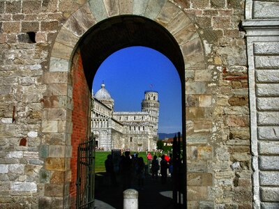 Italy piazza dei miracoli leaning tower photo