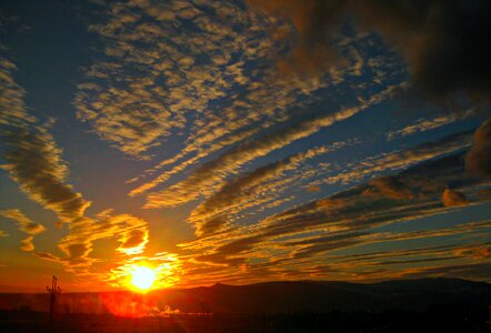Nature sunrise sky
